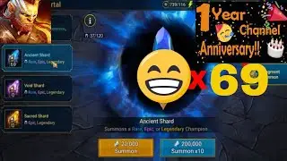 1 Year channel Anniversary Special!! 69 Ancient Shards Pull !!  :Raid Shadow Legends