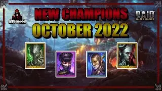 Four Brand New Champions! October 2022 - Fortus Maranix Tomoe - Raid Shadow Legends