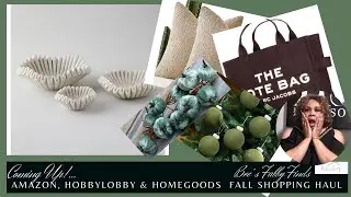 Bres Fabby Finds | Pre Fall Haul | Amazon HobbyLobby and HomeGoods VID1:  Fall Into Autumn Series