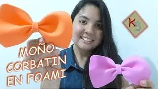 Moño Corbatin en foami
