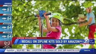Zipline kits recalled due to cable breaking, injuries reported