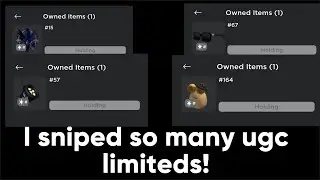 Sniping so many ugc limiteds on New Year’s Eve!