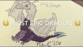 Most EPIC 🐉 Dragon !!! Time Lapse !!! Free fun easy art how to videos for kids | Mr. Schuette