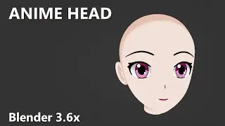 modeling and texturing anime head in blender