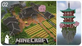 Manor Expansion & Floating Pagoda Mob Farm | Minecraft 1.20 Survival