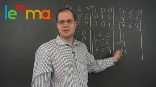 Linear Algebra 11m: The Identity Matrix - The Number One of Matrix Algebra