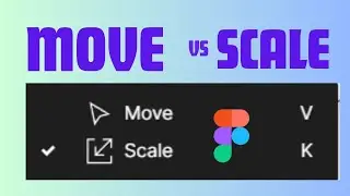 Difference between the Move and Scale tools #Figma #figmatips #figmaplugin