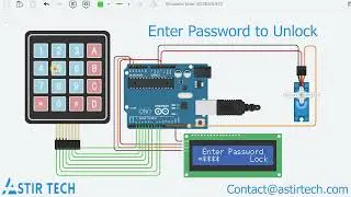 Digital Safe Using Arduino UNO | Arduino Safe | Arduino Projects | TinkerCAD