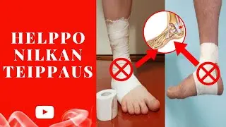Helppo nilkan teippaus