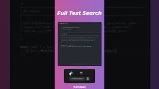 Full Text Search Index In 