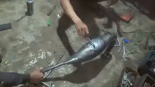 cara ngebetulin kenalpot yg penyok kena polisi tidur