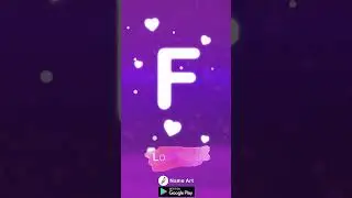 F Name Art Alphabet | I Love You F | F Letter Status | #shorts