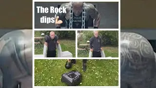 The Rock Training (Part 2) dips💪🏻