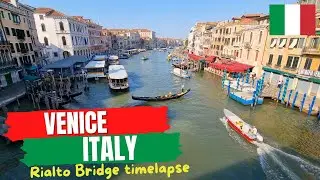 Rialto Bridge, Venice, Italy - time-lapse