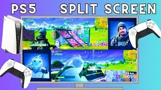 How to Split Screen FORTNITE on PS5 [4K 60fps]