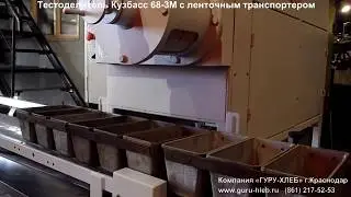 Тестоделитель Кузбасс 68-3М шнековый и ленточный транспортер