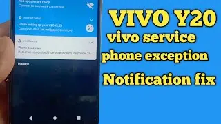 Vivo phone exception problem after updating solution|Vivo y20 phone exception Permanent Solution100%
