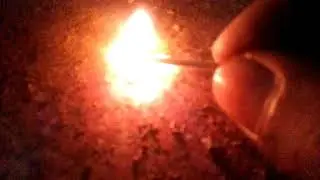 How does a matchstick get lighted?