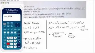 MonPlanMaths : on considère la fonction linéaire g. - Pythagore -trigonométrie 3ème