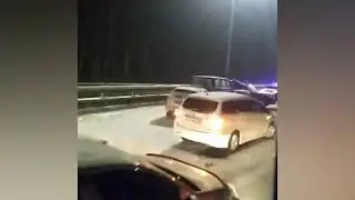 Массовое ДТП на въезде в Кемерово