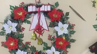 Montando uma Guirlanda natalina feita de papel