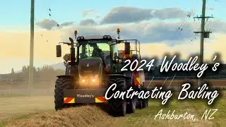2024 Woodley's Contracting Bailing at Ashburton, NZ