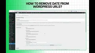 How Do I Remove Date from WordPress URLs | Muhaiminul Islam Sajib | SEO Quick Fixes