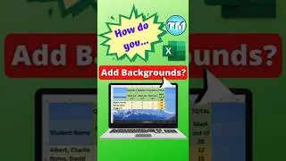 Add COOL Background Images into Excel | Excel Tips and Tricks #Shorts