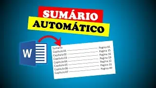 Como inserir sumário no word