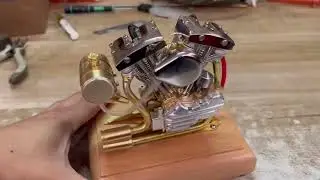 One Click Start Retrol V2 Shovelhead R31 Engine Model | Stirlingkit