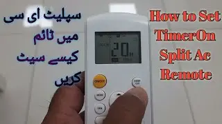 How to set timer on split ac||HVAC