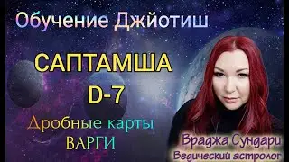 Divisional charts in Jyotish D7 SAPTAMSHA // Questions of children, grandchildren, spouse, creati...