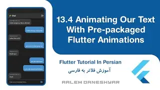 13.4 Flash Chat | Animating Our Text With Pre-packaged Flutter Animations