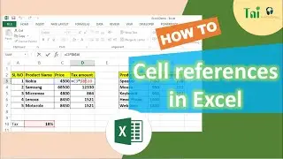 Cell references in Excel