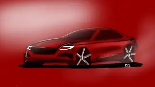 #car render in #sketchbook