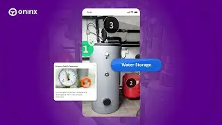 Spatial web AR for industrial environments - Boiler room - AR content anchored to the Space