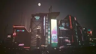 cyberpunk 2077 | dystopian city background