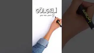 Gölgeli Yazı Nasıl Yazılır❓ Havalı Yazı Yazıyoruz 😎 