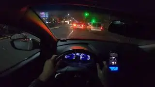 Вождение ночью от первого лица