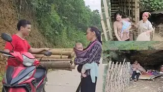 Full video: The process of building and completing a bamboo house of a single mother. Ly Vy Ca