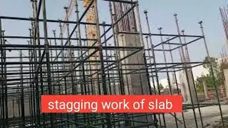 Stagging work of slab, Formwork of slab #shorts