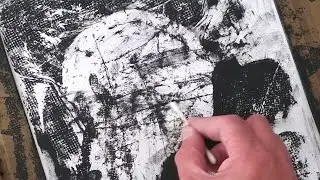 Monoprinting with fast drying Alkyd oil paint (quick demo)