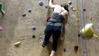 Amputee rock climbing *no* prosthesis