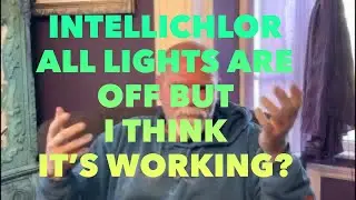 Intellichlor all lights are off but I think it’s working?