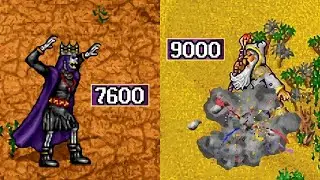 9000 Archmagi vs 7600 Power Liches - Heroes of Might and Magic 2
