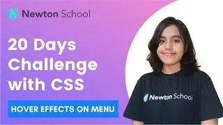 20 Days CSS Challenge on Building Projects | Hover Effects on Menu Bar | CSS in English