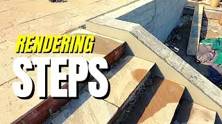Rendering Garden Steps With Sand / Cement Render…PATIENCE NEEDED!!