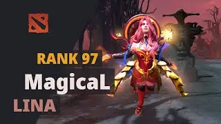 MagicaL (Rank 97) plays Lina Dota 2 Full Game