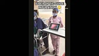 INTUBATION (FIVER OPTIC GUIDE) 😳❤️ #doctor #medical #viral #youtubeshorts
