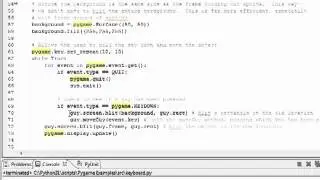 Pygame Key Events